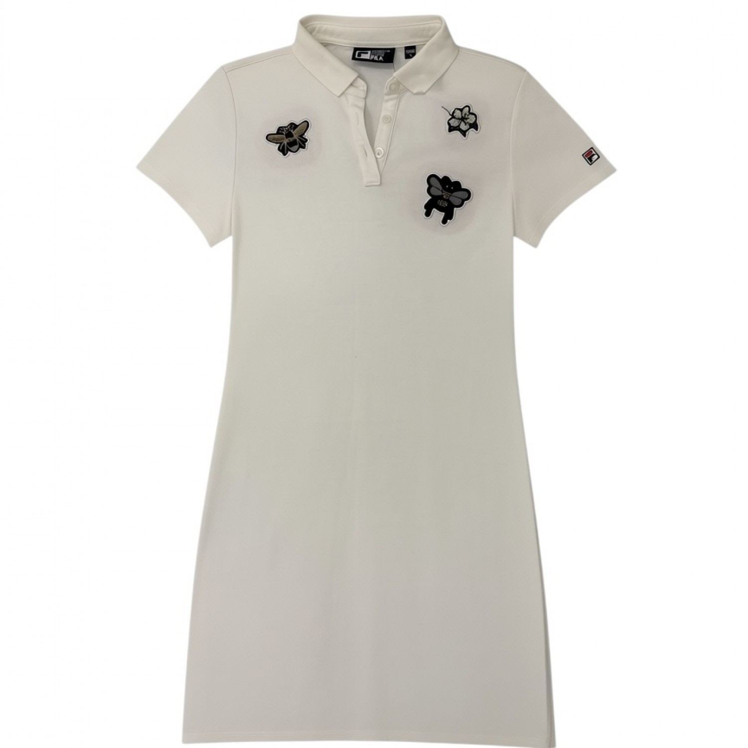 Fila Women Floral Patch Polo Dress – Off White